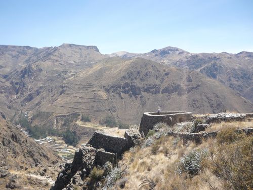 la forteresse de chimpa dans le canyon du colca