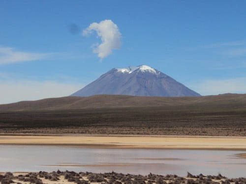 The Misti Volcano in Arequipa with a 5875 meters high