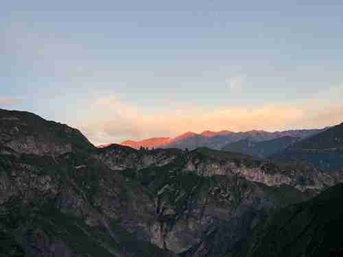 coucher de soleil canyon de colca