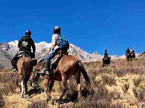 balade a cheval croix du condor canyon de colca Pérou